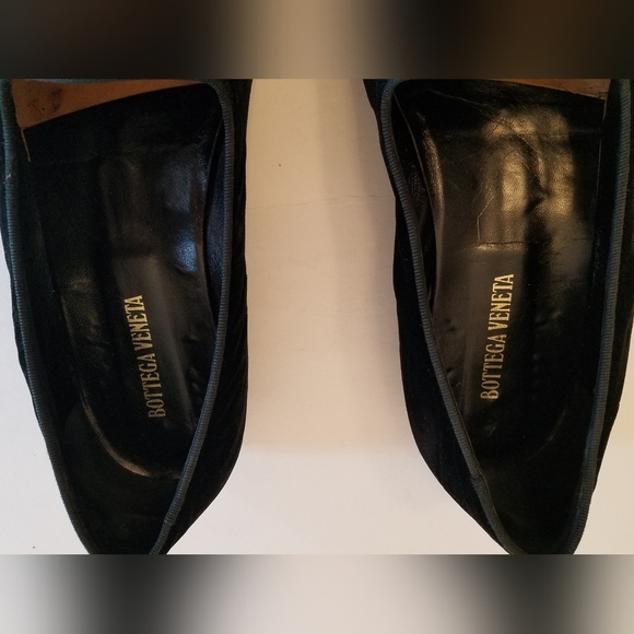 Bottega Veneta Men's  Velvet  Crest Loafer Shoes Black Size 11 Made in Italy - Picture 10 of 17